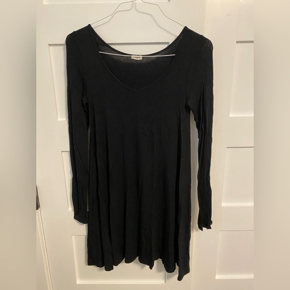 Garage V-Neck Long Sleeve T Shirt Dress - Picture 1 of 3